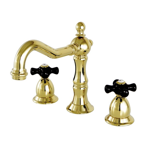 KS1972PKX Duchess Widespread Bathroom Faucet W/ Brass Pop-Up, Brass